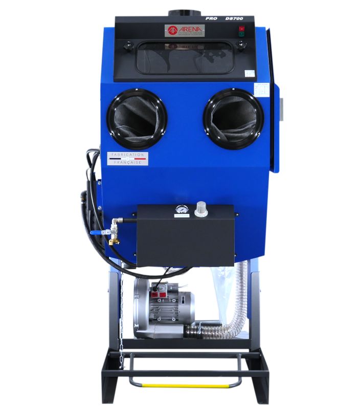 Cabine de sablage professionnelle avec éclairage LED intégré