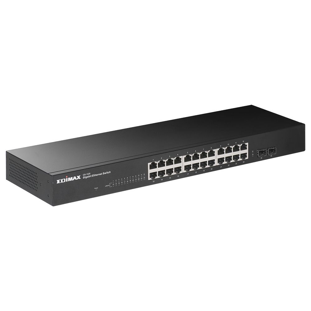 Switch Gigabit 24 ports - Emidax GS-1026 V2 - 2 logements SFP - Montage en rack_2