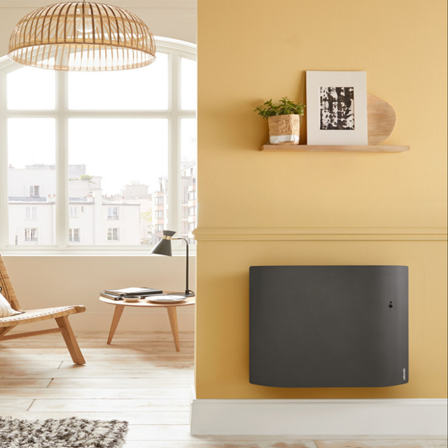 Radiateur connecté Divali horizontal 1000W gris étoilé - Atlantic - 507624_2