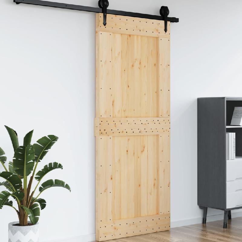 Vidaxl porte narvik 95x210 cm bois massif de pin 154440_2