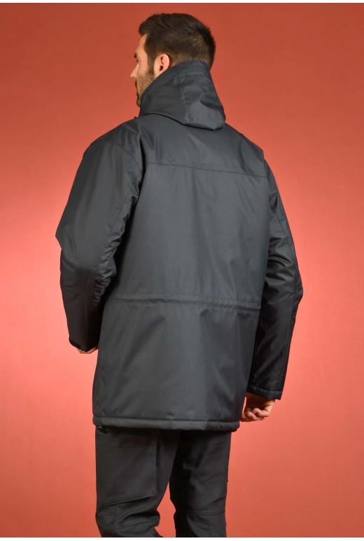Parka Workfit réf. 370*ppu - Col montant, capuche amovible, multipoches et doublure matelassée_2