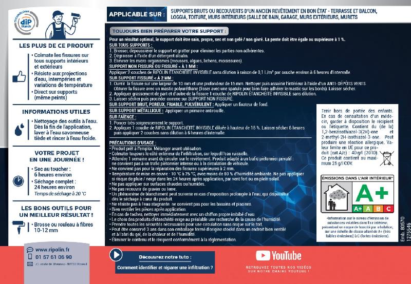 Film microporeux incolore pour supports intérieurs et extérieurs