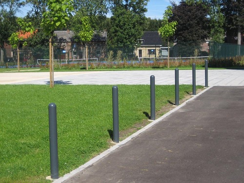 Borne à sceller en acier - diamètre 88.9 mm - plusieurs modèles et hauteurs - JMU-0135 - Husson International_2