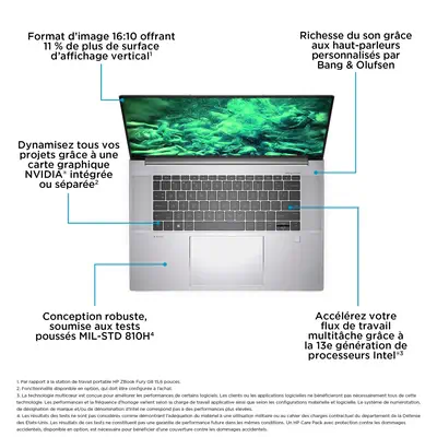 HP ZBook Studio G10 Intel® Core¢ i7 i7-13800H Station de travail mobile 40,6 cm (16