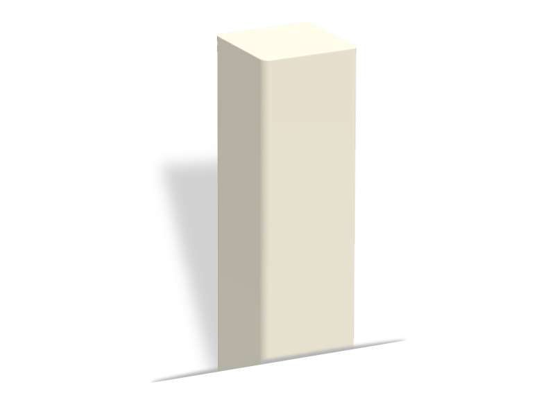 Pot6500 - potelets fixes - Urban'nt - potelet carré en acier 80x80x3mm - hauteur 1000 mm hors-sol_2