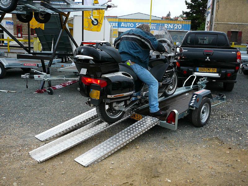 Remorque moto ERDE CH 751 TE - 1 essieu Knott 750 kg sans frein pour gros cube - fabrication française_2