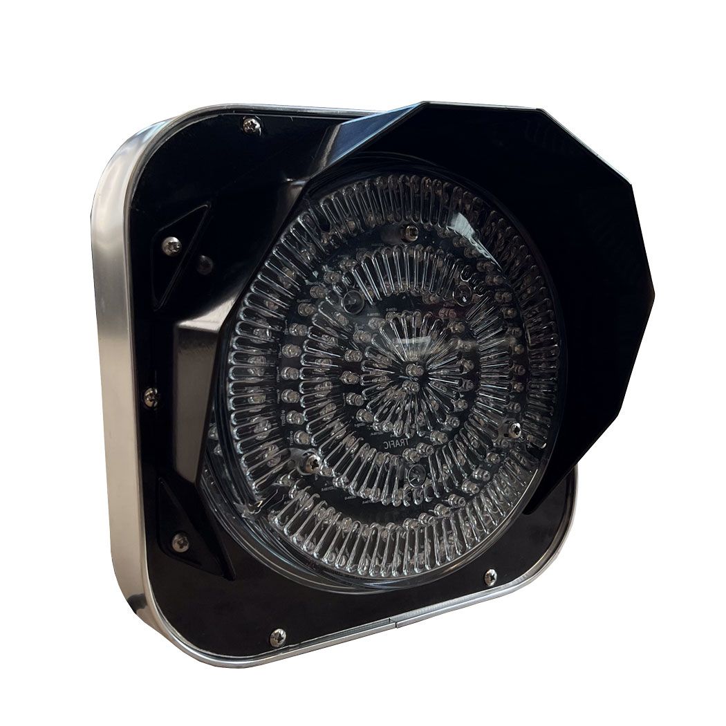 Signalisation lumineuse orange avec cellule jour/nuit