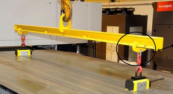 Pem - Palonniers monopoutres réglables - Tractel Pal-Easy avec anneau central et composants inférieurs_2