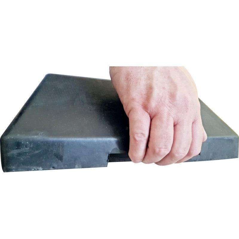 Base en caoutchouc pour barrière de sécurité polypropylène - stabilité et résistance aux chocs_2