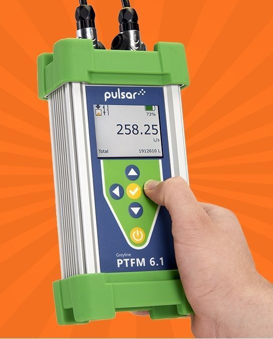Debitmetre portable non intrusif pulsar greyline ptfm6.1 pour conduite en charge_3