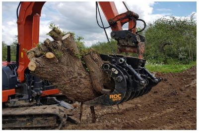 Godet fléco destiné aux travaux intensifs de dessouchage, et extraction des pierres_2