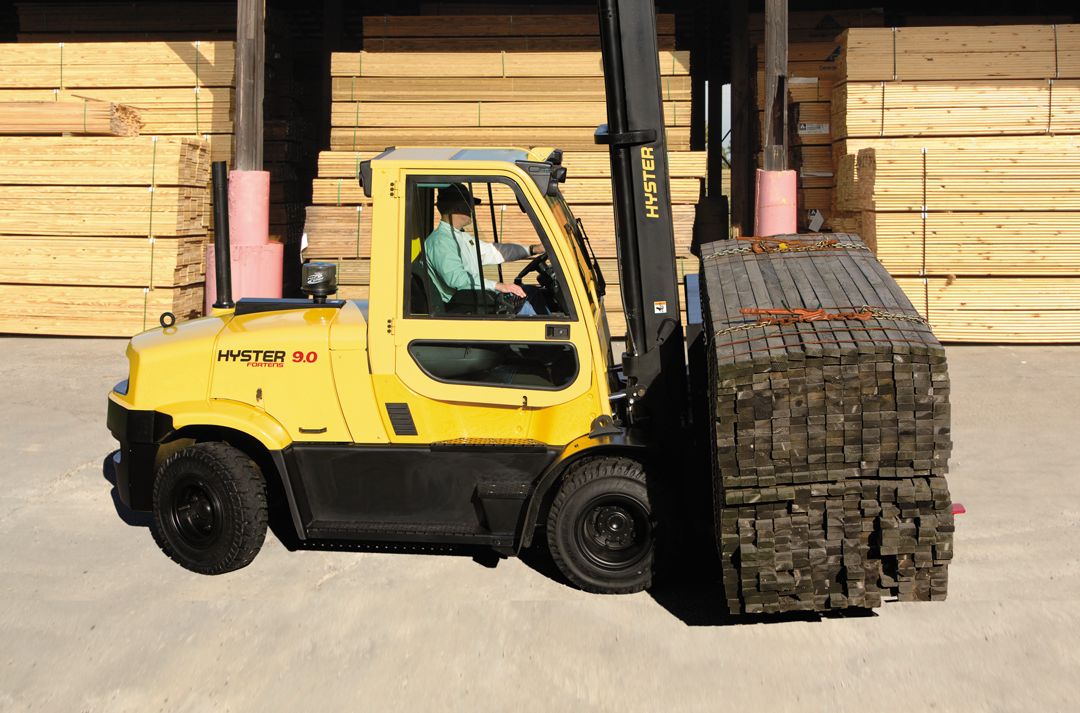 Chariot élévateur Hyster avec moteur diesel ou gaz pour manutention
