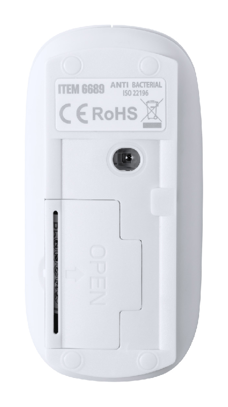Souris optique sans fil antibactérienne - plastique conforme ISO 22196 - livrée sans pile_2