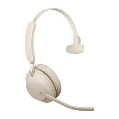 Jabra Evolve2 65 Casque Sans fil Arceau Bureau/Centre d'appels USB Type-C Bluetooth Beige_2