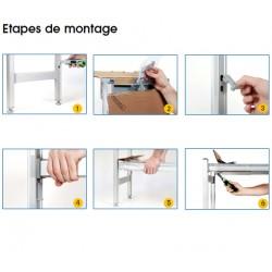 Kt6512 - Rayonnage complet 2 échelles 5 niveaux - Cus'tom Shop - 1700x1220x600mm_2