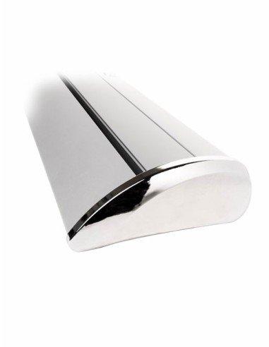 Roll-up Luxe 85x200cm - Référence PE-ROLL-LUXE 85 - Structure aluminium avec pied chromé massif_2