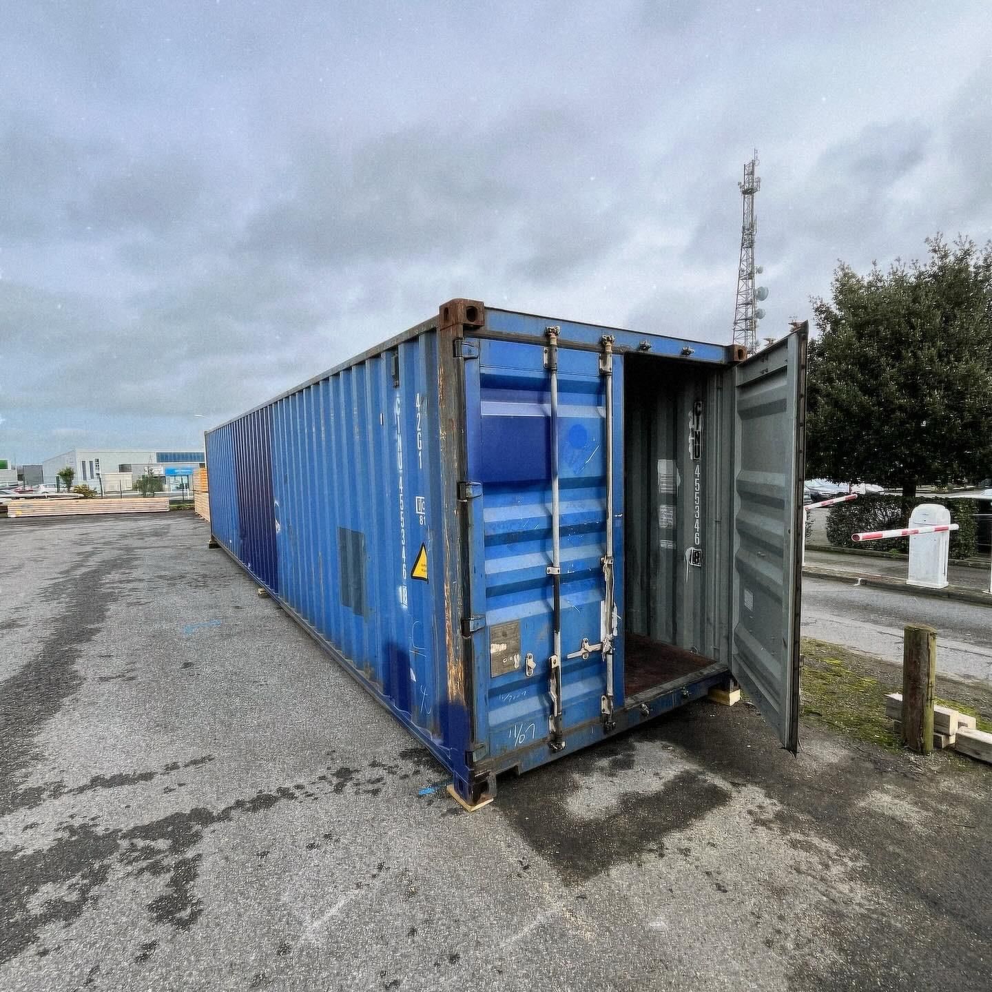 Container maritime 40 pieds DRY Occasion - Révisé et étanche_3