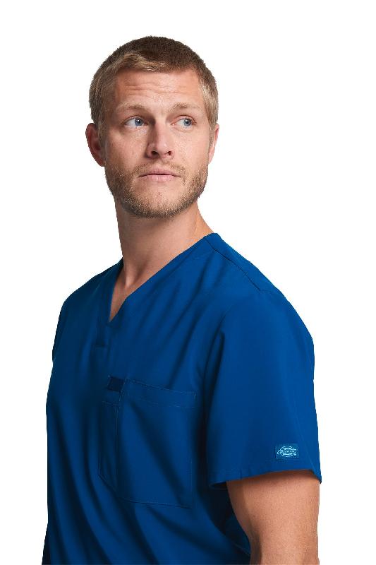 Haut col V homme - Dickies Medical - Réf: DKE645 - 95% polyester, 5% élasthanne - 174 g/m²_2