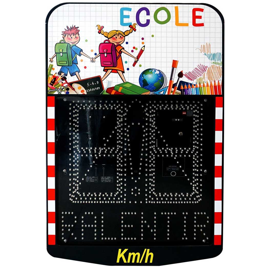 Décor personnalisé pour radar pédagogique V400 - École - Film anti-UV et anti-graffiti_2