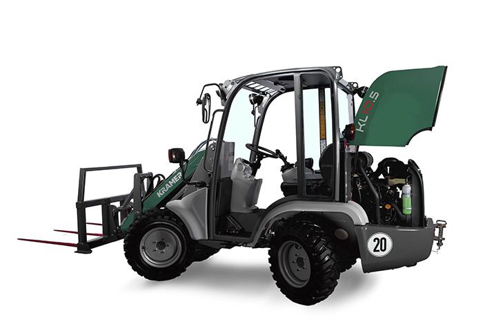 Mini-chargeuse Kramer KL10.5 - 1,5t, 4 roues directrices, compacte et flexible_2