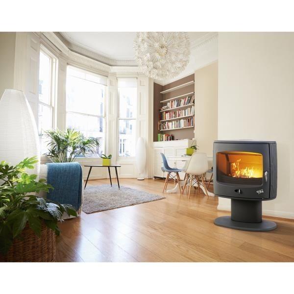 Poêle à bois Eliot anthracite - Habillage en fonte - 8 kW - Made in France - Flamme verte 7 étoiles_2