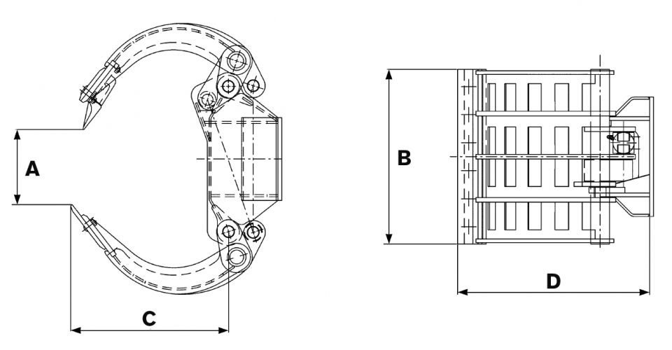 SK02 - Pinces de tri pour porteur 1.5-3 t - EC-Oil inclus_2