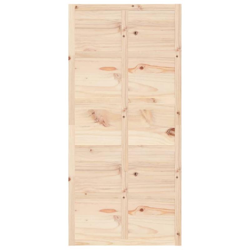 Vidaxl porte de grange 100x1,8x214 cm bois massif de pin 824638_2
