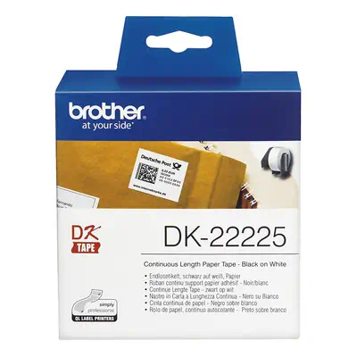 Brother DK-22225 ruban d'étiquette Noir sur blanc_2