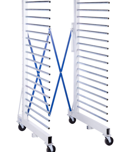 Chariot à étagères extra-stable STABILOFLEX pour peintres et vernisseurs - capacité 900 kg, extensible jusqu'à 2000 mm_2