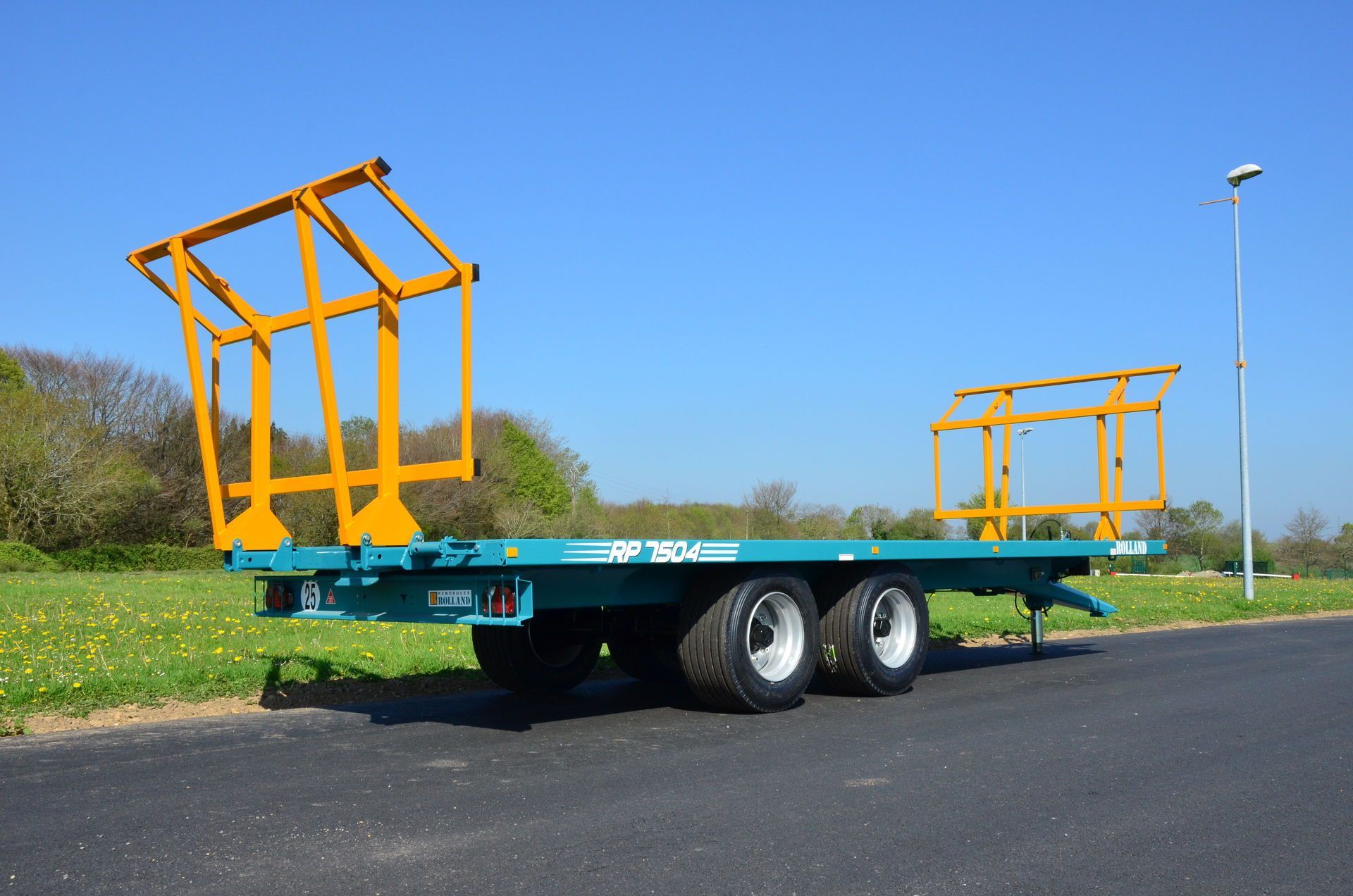 Remorque plateau agricole sp 7504 - golpais - longueur de caisse 7500 mm - ptac 11500 kg_3