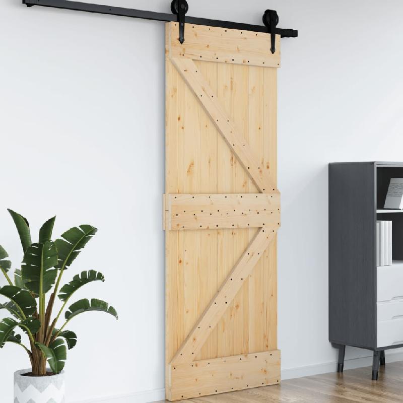 Vidaxl porte narvik 70x210 cm bois massif de pin 154427_2