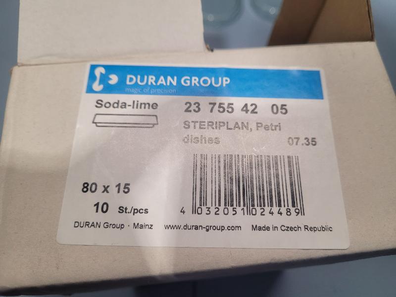 Lot de 5 Boîtes de Petri DURAN et VWR_2