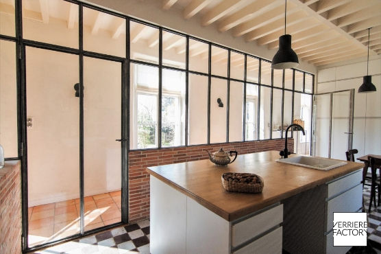 Verrière cloison sur mesure - Idéale pour délimiter vos espaces avec style et lumière naturelle_2