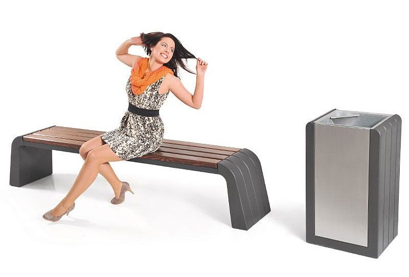 Poubelle publique - Vega - Komserwis - 70 L - Référence 003359_2