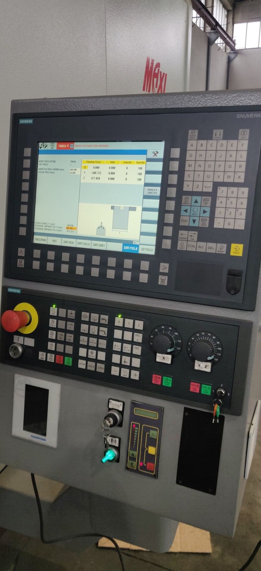 Rectifieuse plane CNC d'occasion DELTA modèle MAXI 2000/750 - grandes dimensions - CNC SIEMENS 840D - fabrication 2020_2