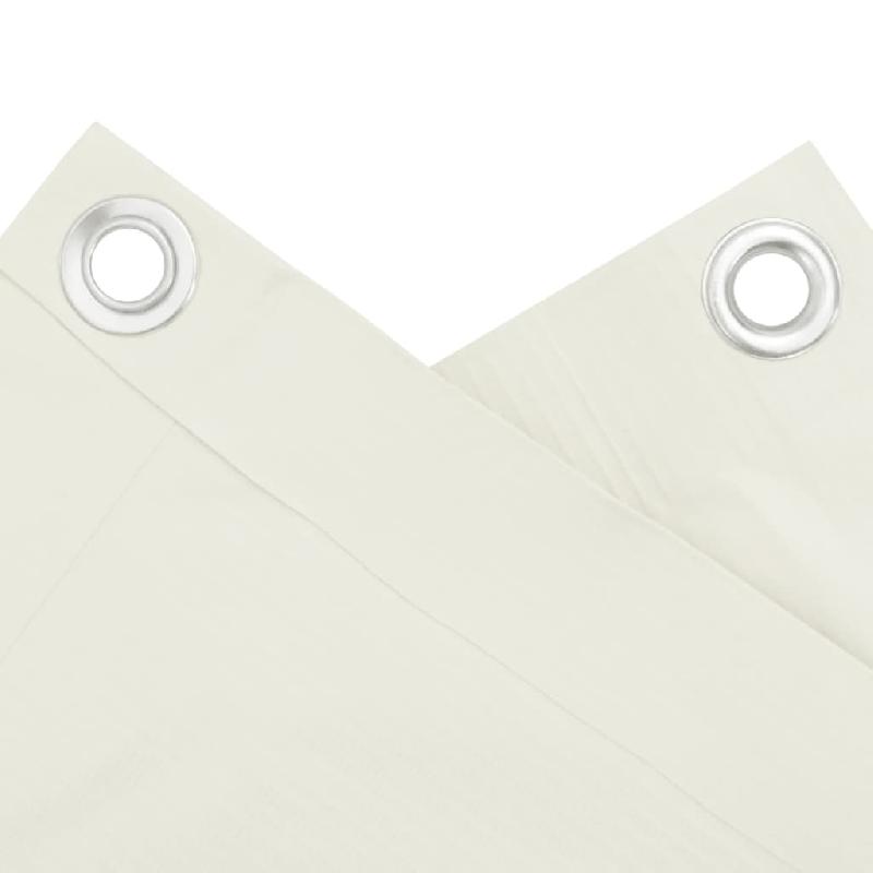 Vidaxl écran d'intimité de jardin blanc 600x120 cm pvc 4005511_2