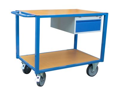 Dessertes d'atelier - Établi mobile robuste en acier mécano-soudé - Fabrication française_2