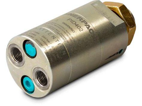 PID502A, 5:1 Intensifier, Inline, Dump Valve, BSPP Ports, with port filtration and flow orifice_2