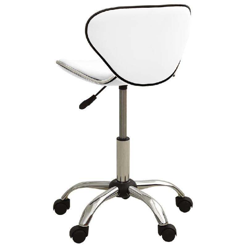 Vidaxl tabouret de salon et spa blanc similicuir 323673_2