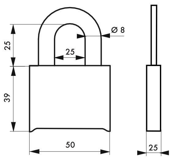 Cadenas Tanker 2 - combinaison modifiable - laiton - anse inox A2 - 10 000 combinaisons - Thirard_2