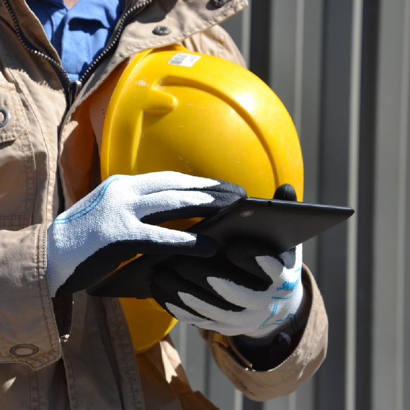 Gants anticoupures ROSTAING - taille 10 - tactiles avec lanière et adaptés aux travaux abrasifs_2