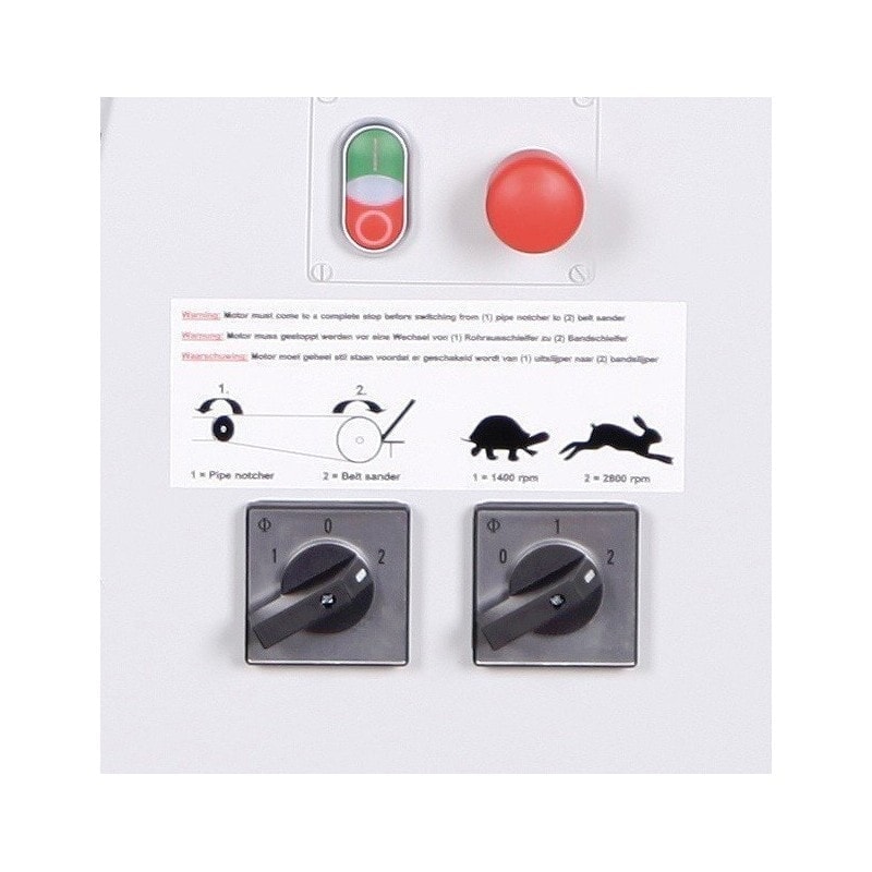 Rectifieuse combinée Metallkraft KRBS 101 - 3921001 - Ponceuse à bande avec moteur puissant et réglages précis_2