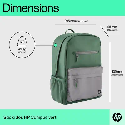 Sac à  dos HP Campus (vert)_2