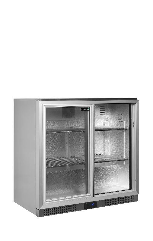 Arrière bar réfrigéré 2 portes BA26SS inox TEFCOLD_2