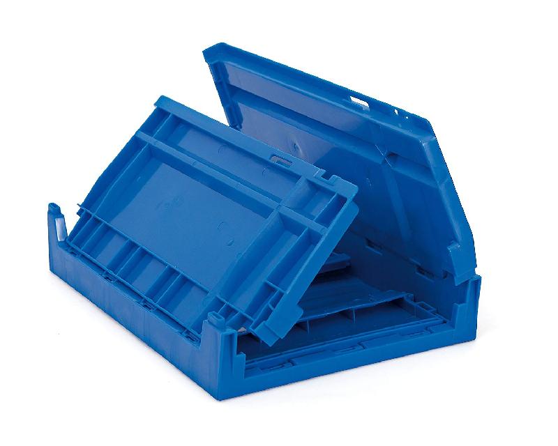 Bac de rangement pliable bleu - capacité 8,5 L_2