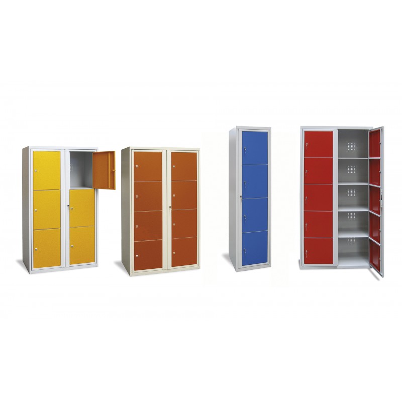 Casier scolaire visitable - Résistant à l'effraction - Pour lieux couverts - Disponible en 2 hauteurs_2