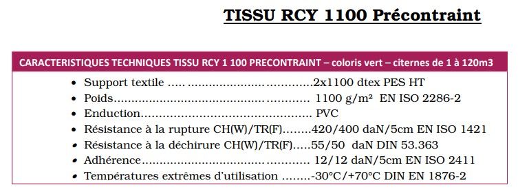 Citernes souples transportables - RCY - 1100 g/m² - pour eau de pluie ou eau potable, volumes de 0,5 à 10 m³_3