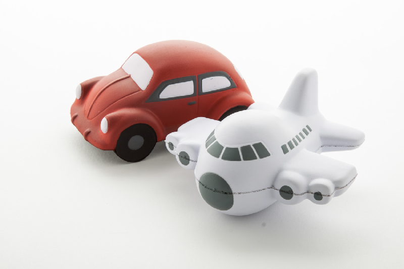 Balle antistress en forme d'avion - couleur blanche - 22 gr_2