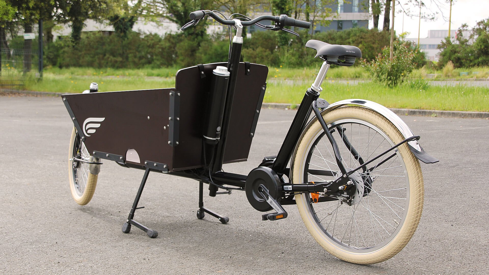 Biporteur AMSTERDAM AIR edrive500 - Vélo cargo électrique avec moteur Pendix 65 Nm_2