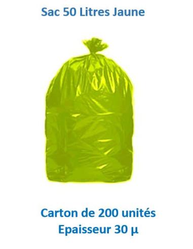 Carton de 200 sacs poubelle 110L - PE Bleu - 30 microns - 700x1070 mm - Rouleau de 25 unités_2